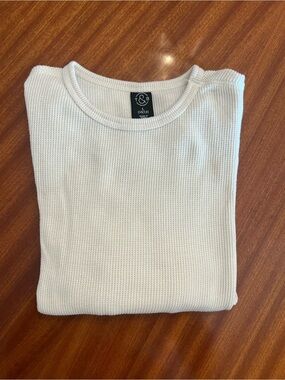 Treasure & Bond White Long Sleeve Thermal Tee - Kids